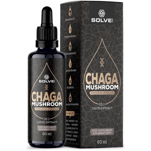 Solve labs - Chaga Mushroom - 60 ml Solve labs - Chaga Mushroom - 60 ml